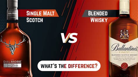 blended whiskey vs single malt.